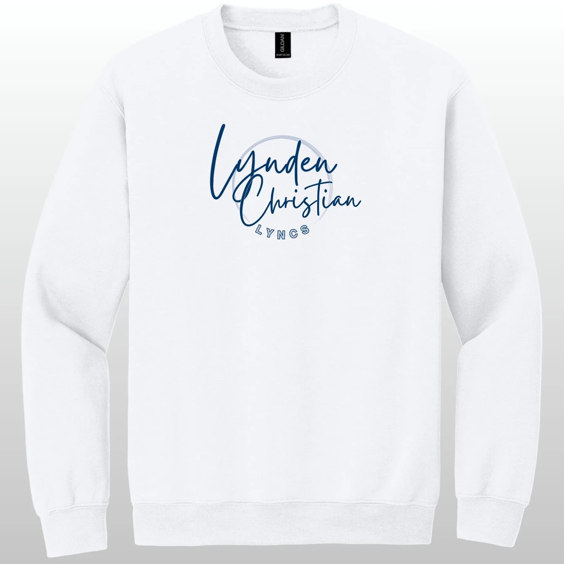 Lynden Christian Cursive Swish Crewneck Sweatshirt