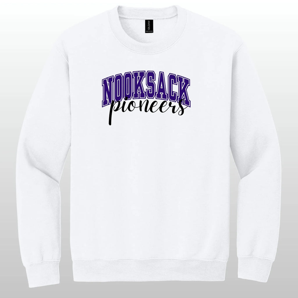 Nooksack Pioneers Cursive Crewneck Sweatshirt