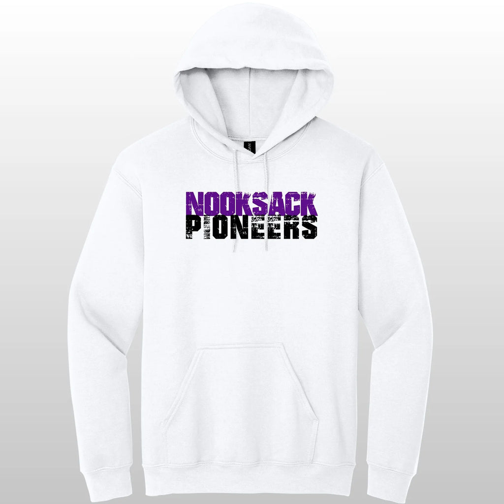 Nooksack Pioneers Grunge Hooded Sweatshirt