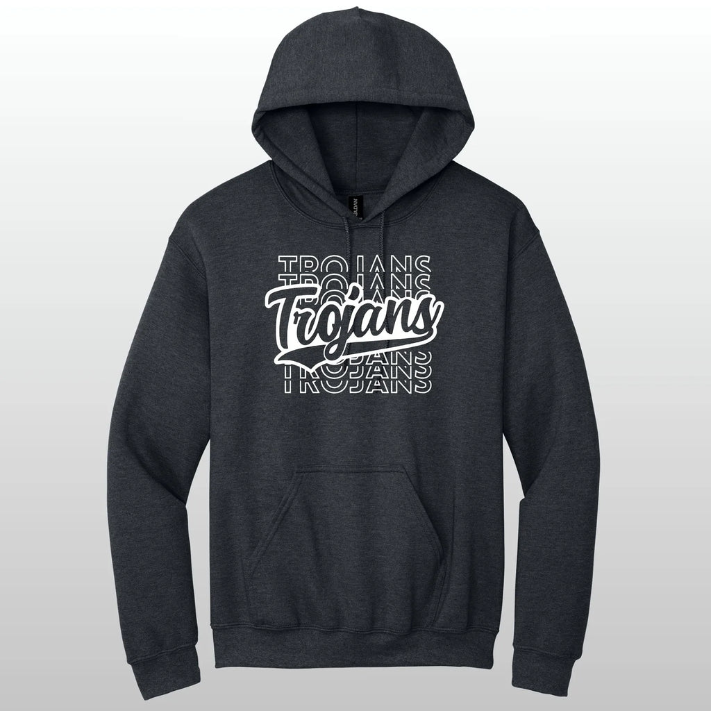 Trojans Stacked Hooded Sweatshirt