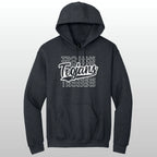 Trojans Stacked Hooded Sweatshirt
