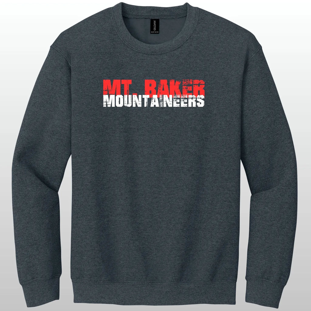 Mt. Baker Mountaineers Grunge Crewneck Sweatshirt
