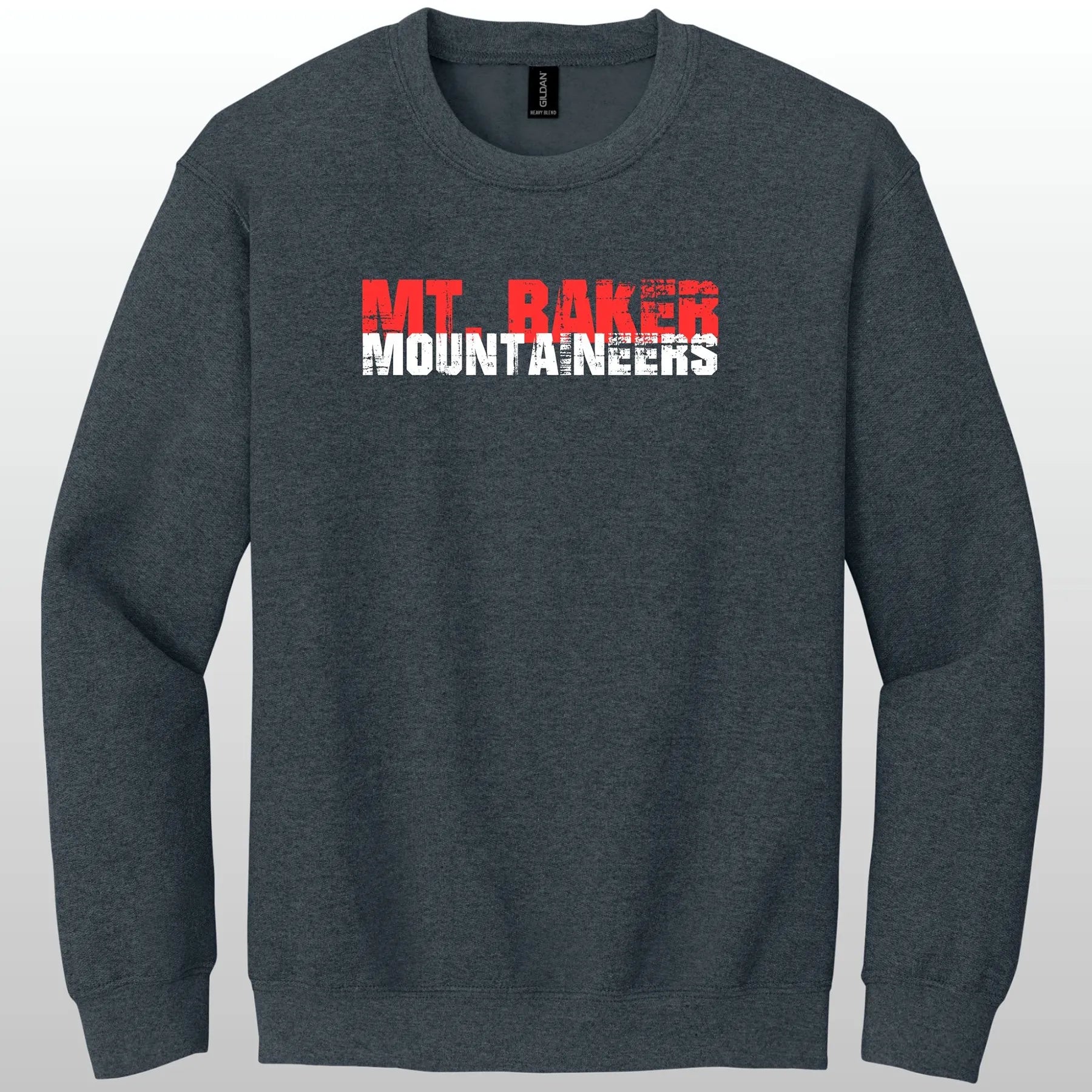 Mt. Baker Mountaineers Grunge Crewneck Sweatshirt