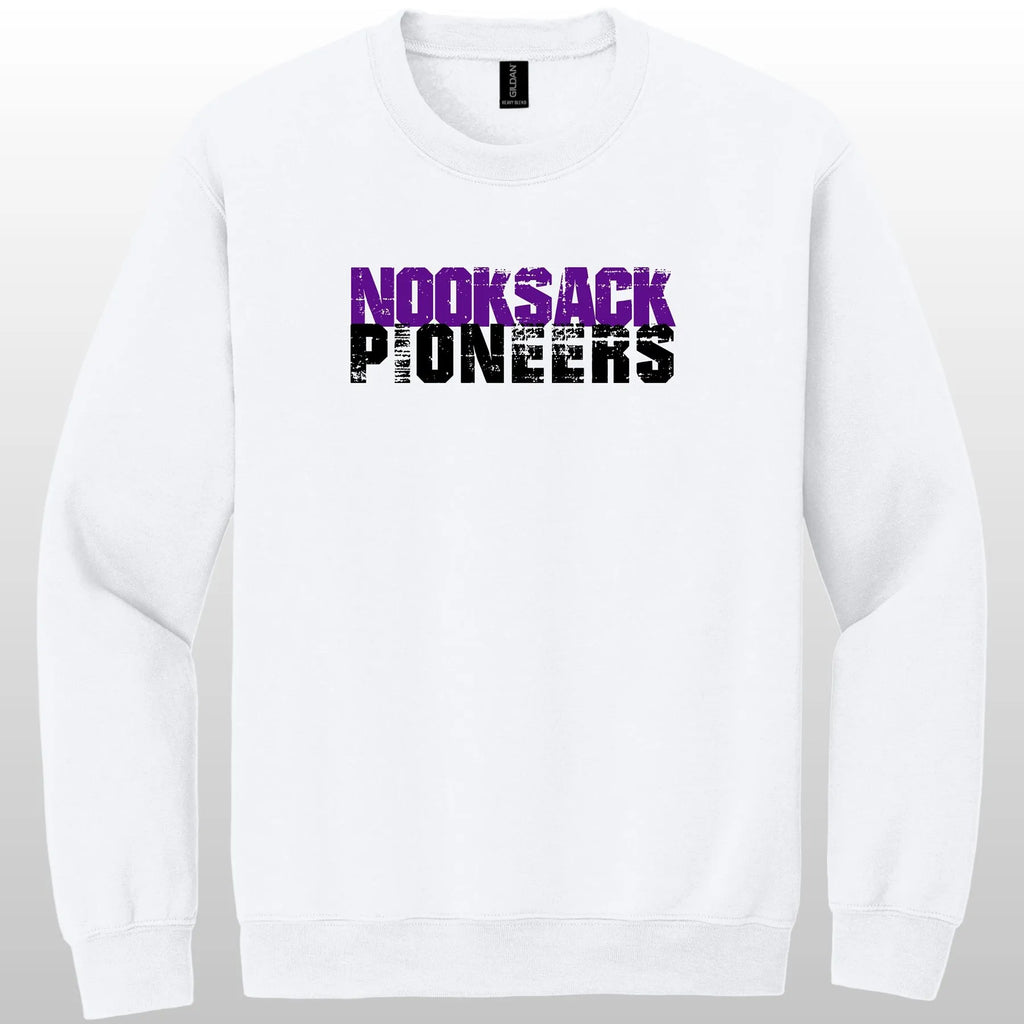 Nooksack Pioneers Grunge Crewneck Sweatshirt