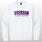 Everson Elementary Cursive Crewneck