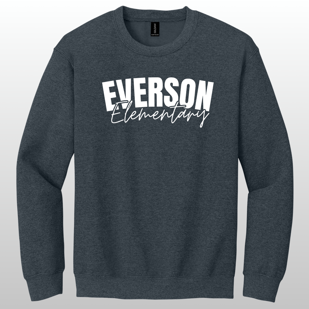 Everson Elementary Cursive Crewneck