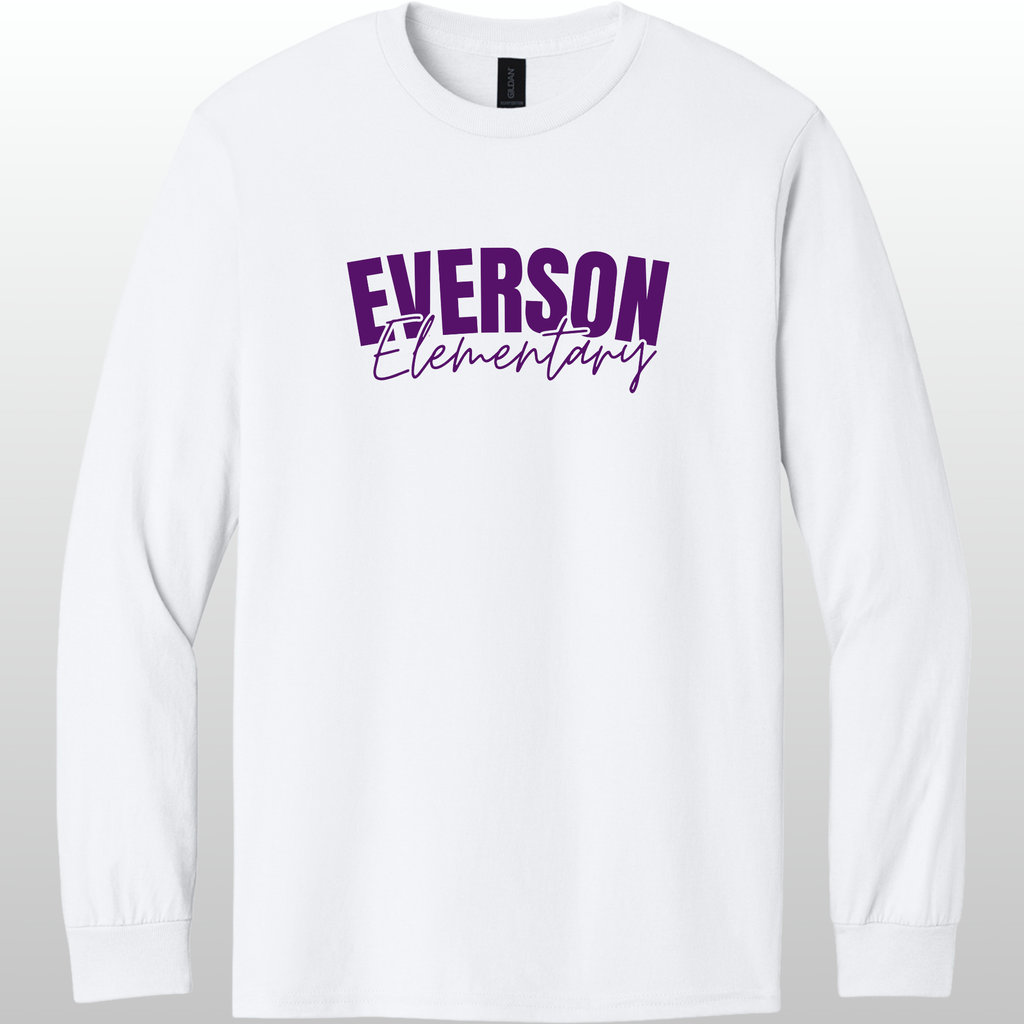 Everson Elementary Cursive Long Sleeve