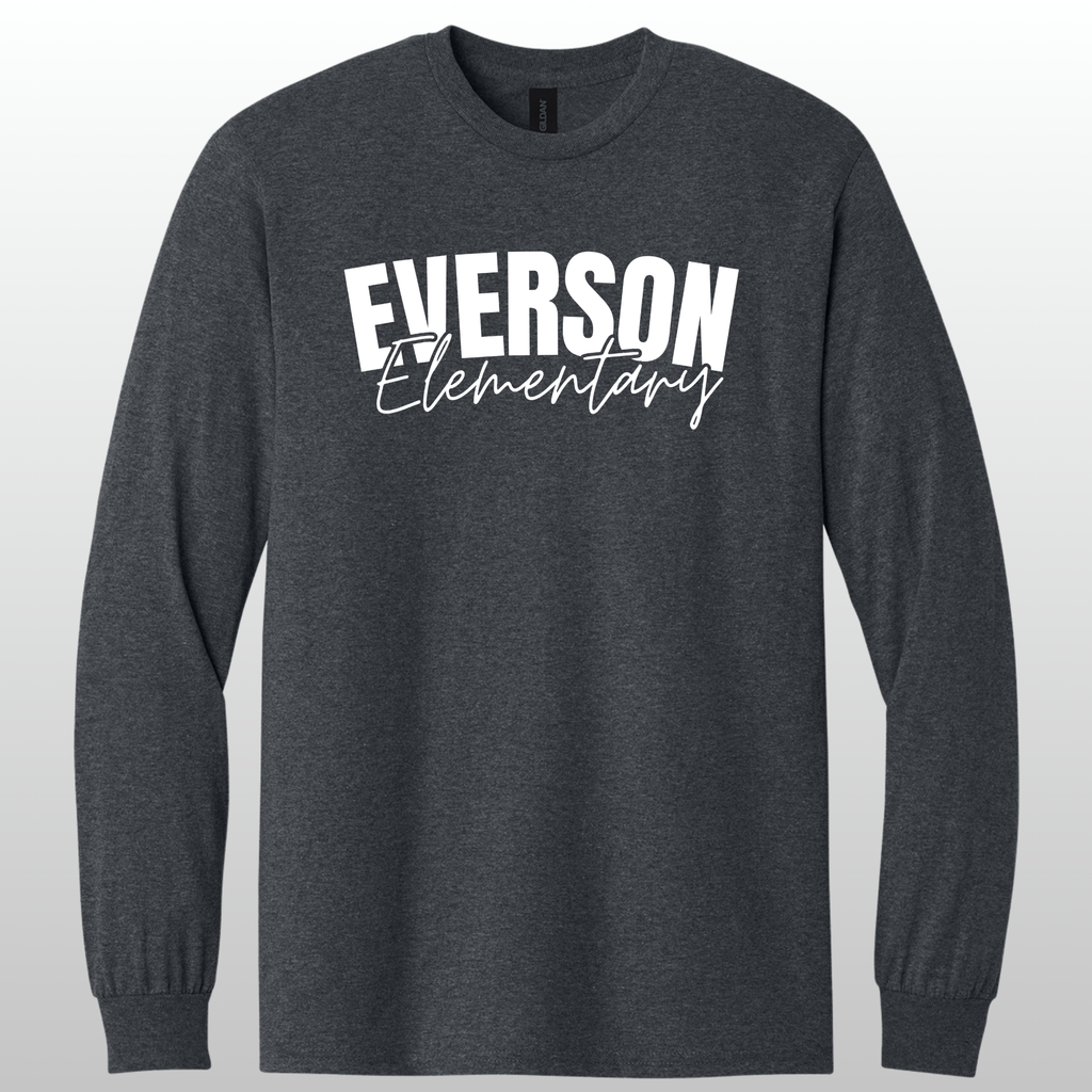 Everson Elementary Cursive Long Sleeve