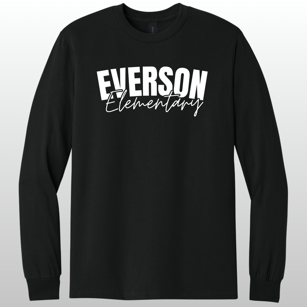 Everson Elementary Cursive Long Sleeve