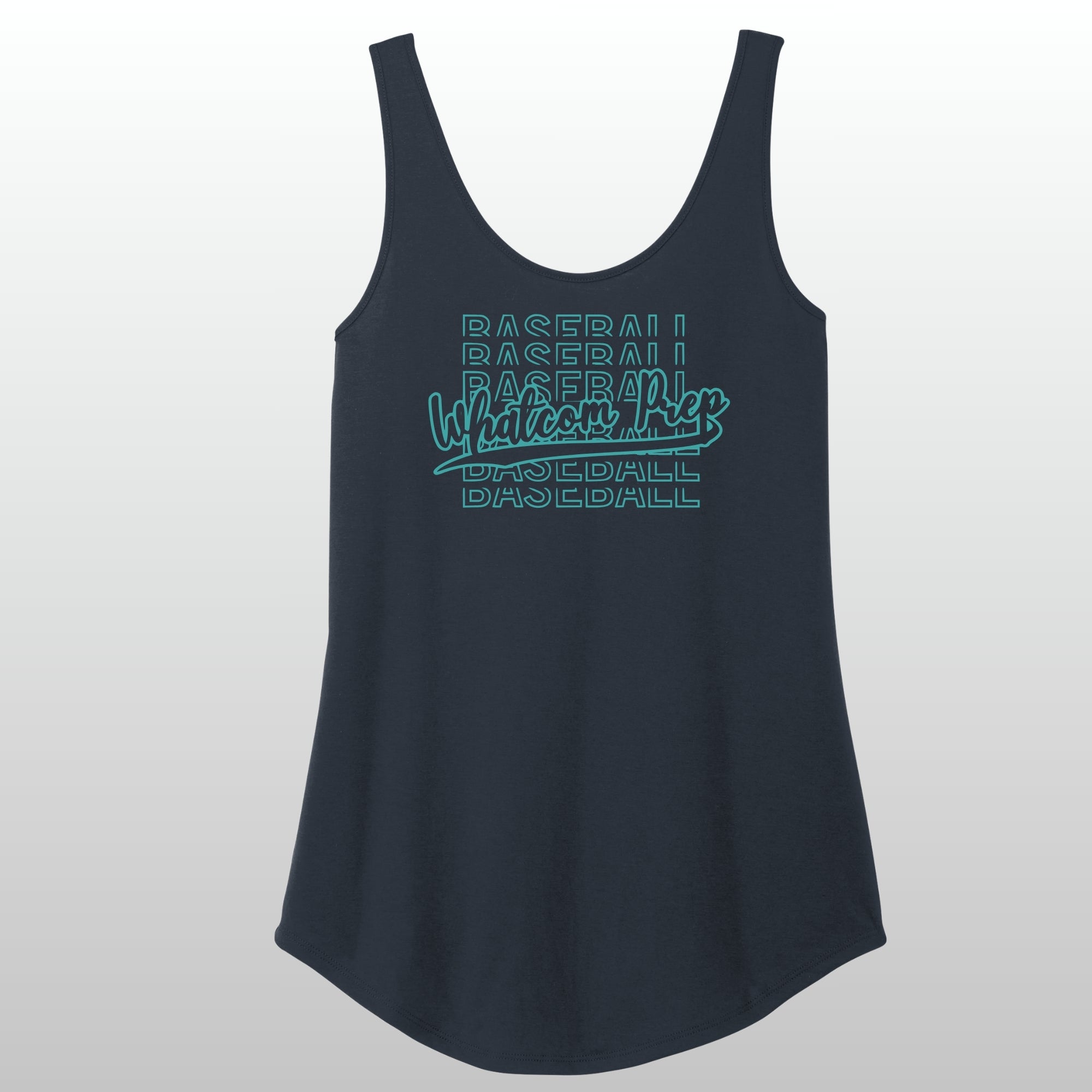 Whatcom Women's Glitter Baseball Relaxed Tank
