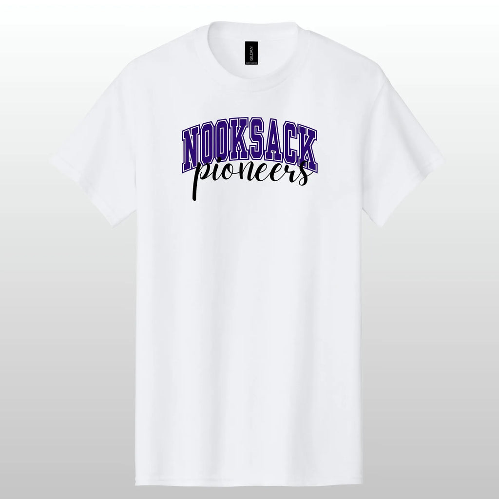 Nooksack Pioneers Cursive Shirt