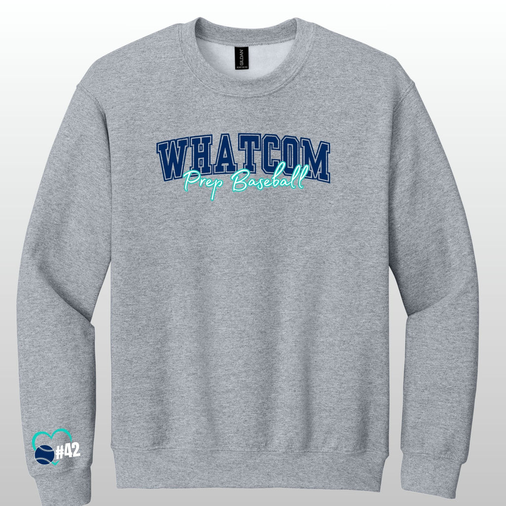 Whatcom Prep Baseball Crewneck 7b