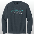 Whatcom Prep Glitter Baseball Crewneck