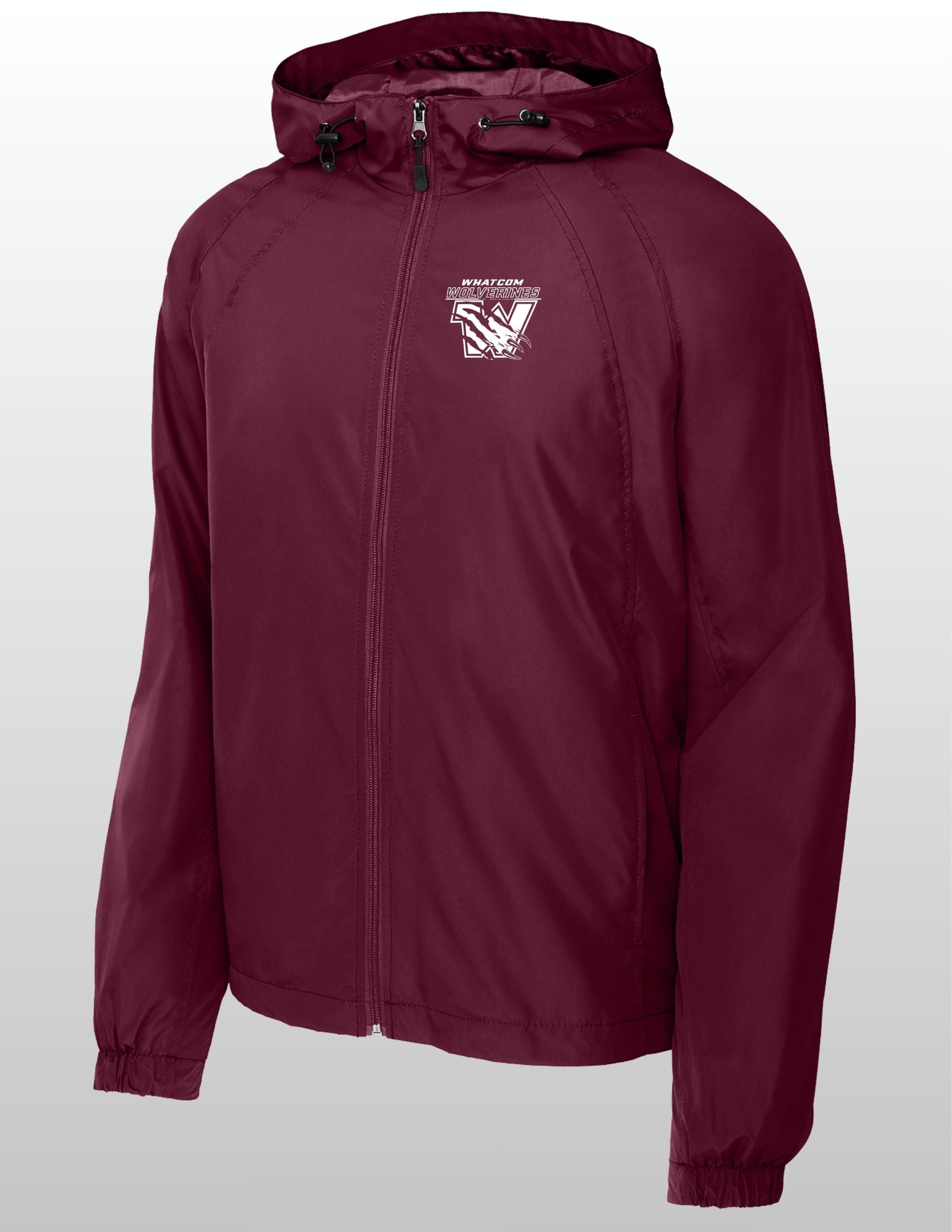 Wolverines Raglan Men's Wind Resistant & Water-Repellent Hooded Jacket