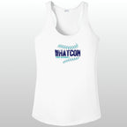 Whatcom Prep Women's Baseball Seams Racerback Tank