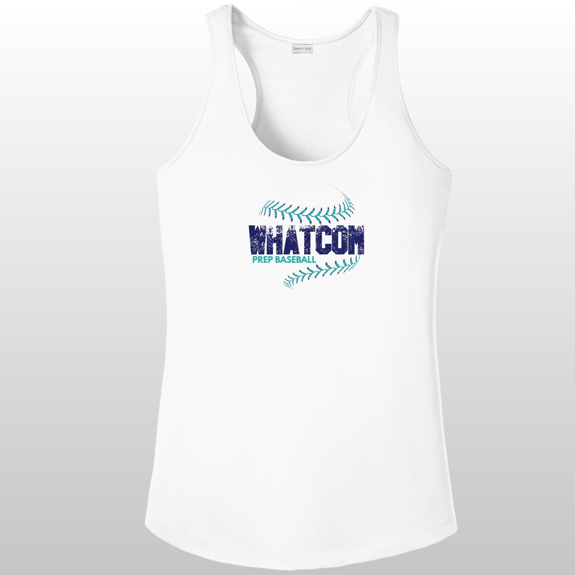 Whatcom Prep Women's Baseball Seams Racerback Tank