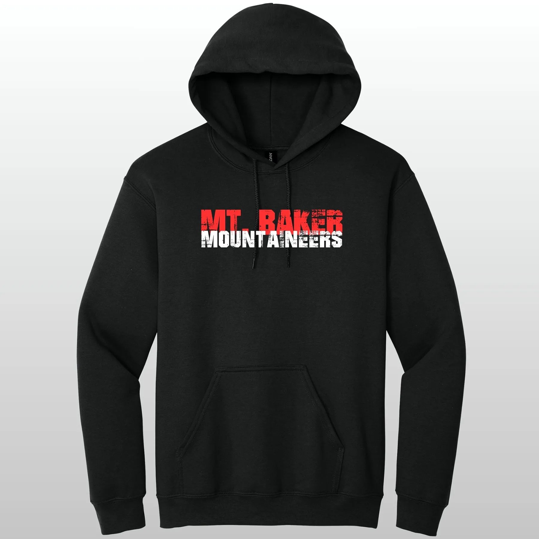 Mt. Baker Mountaineers Grunge Hooded Sweatshirt