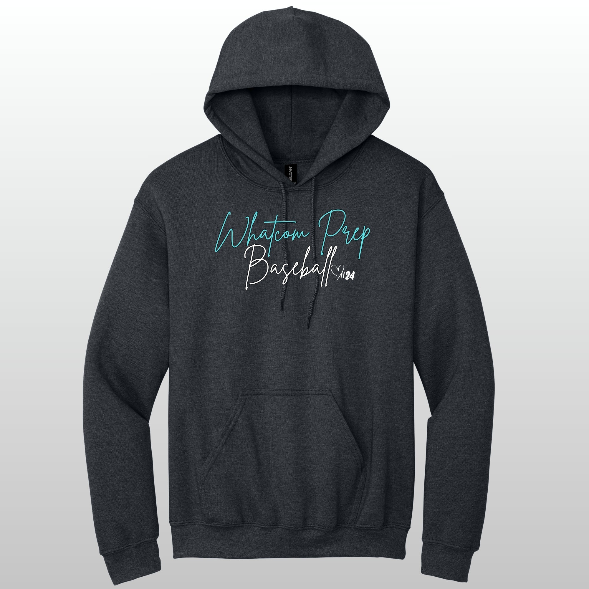 Whatcom Prep Glitter Baseball Hoodie