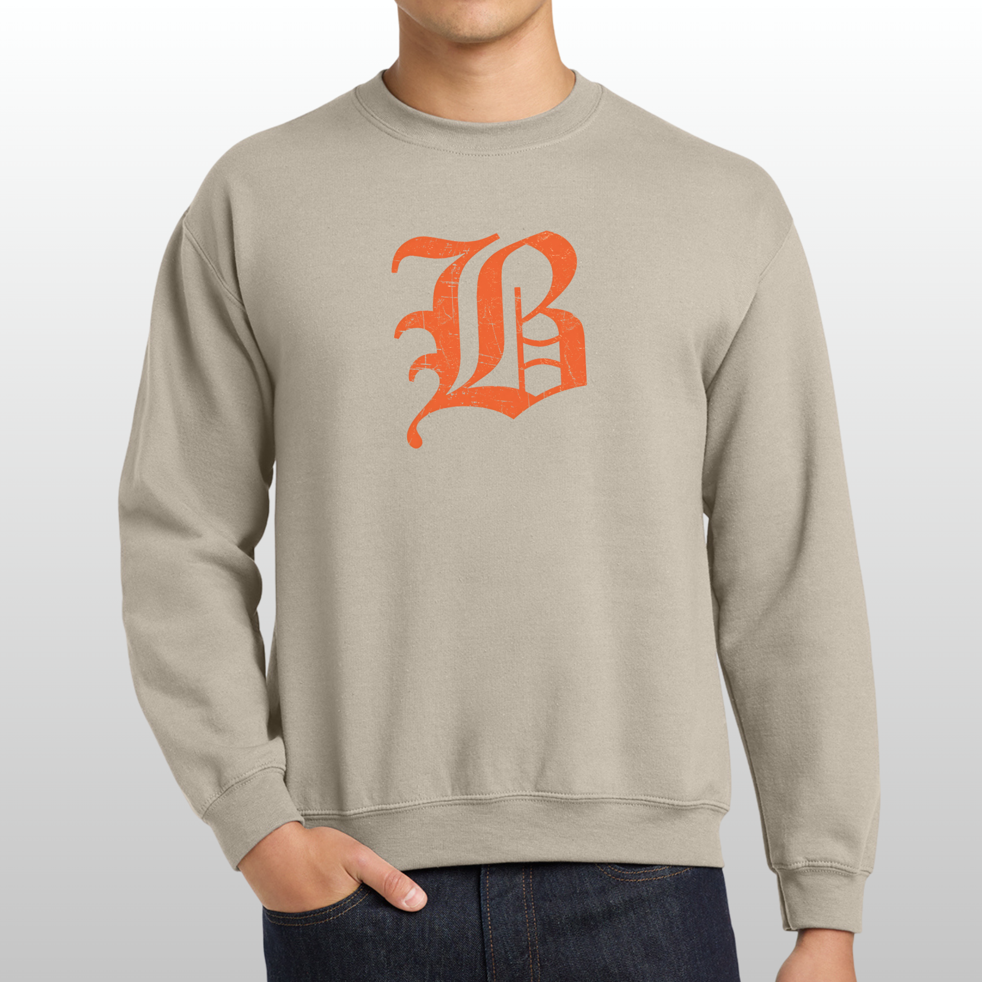 Blaine Distressed Crewneck