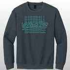 Whatcom Glitter Baseball Crewneck
