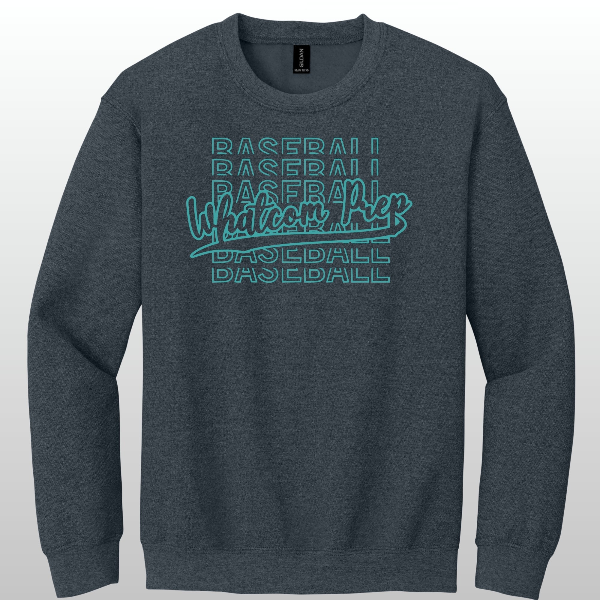 Whatcom Glitter Baseball Crewneck