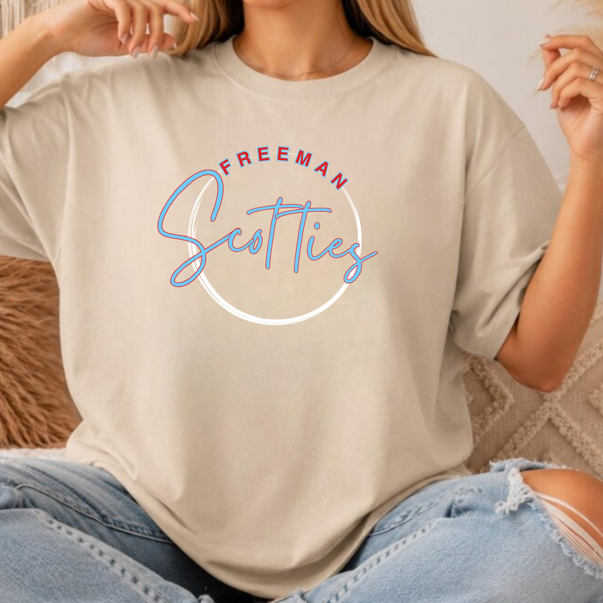 Freeman Scottie T-Shirt Cursive