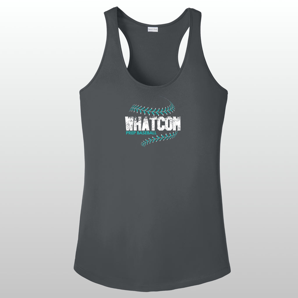 Whatcom Prep Women's Baseball Seams Racerback Tank