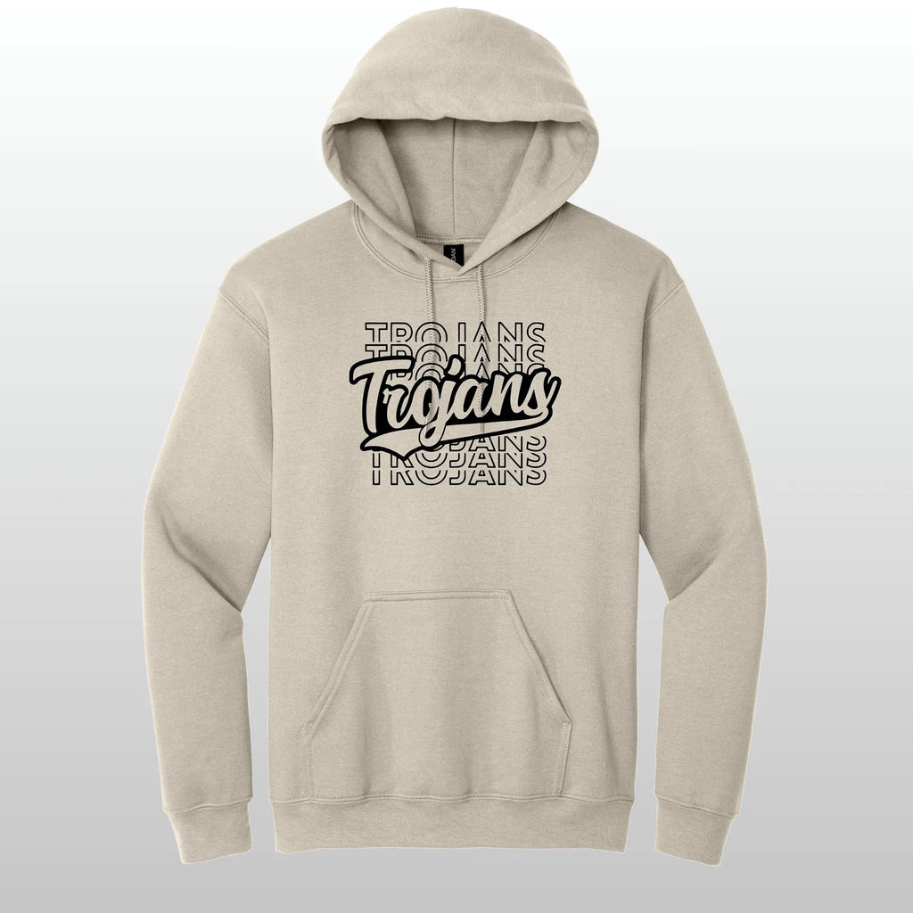 Trojans Stacked Hooded Sweatshirt