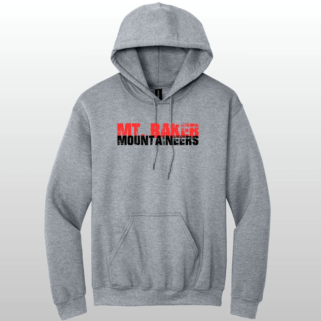 Mt. Baker Mountaineers Grunge Hooded Sweatshirt