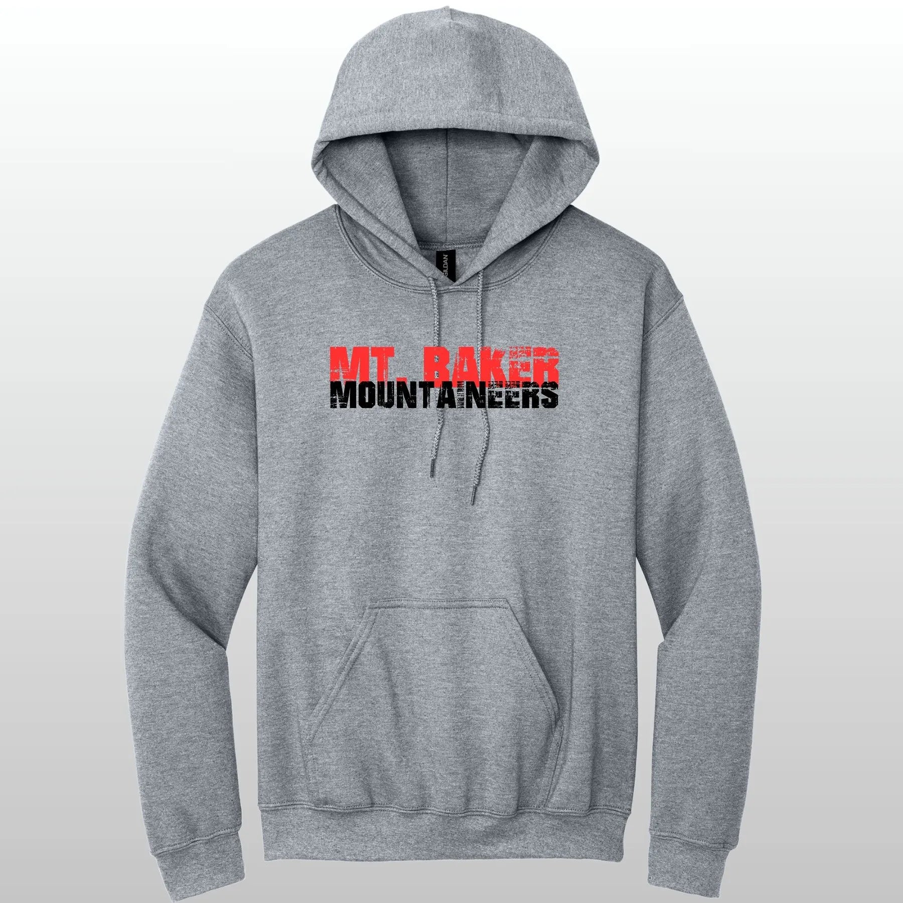 Mt. Baker Mountaineers Grunge Hooded Sweatshirt
