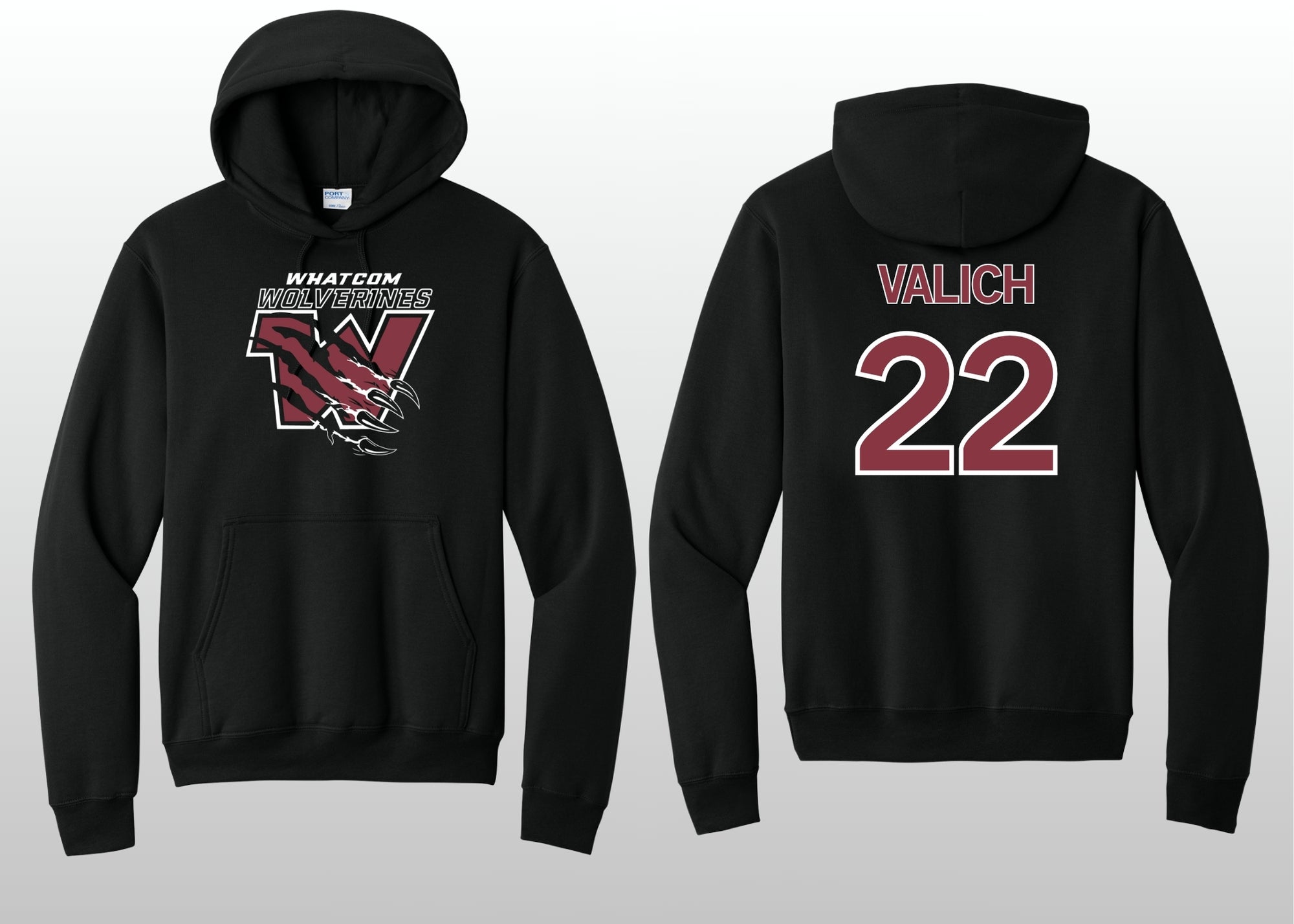 Whatcom Wolverines Hooded Sweatshirt