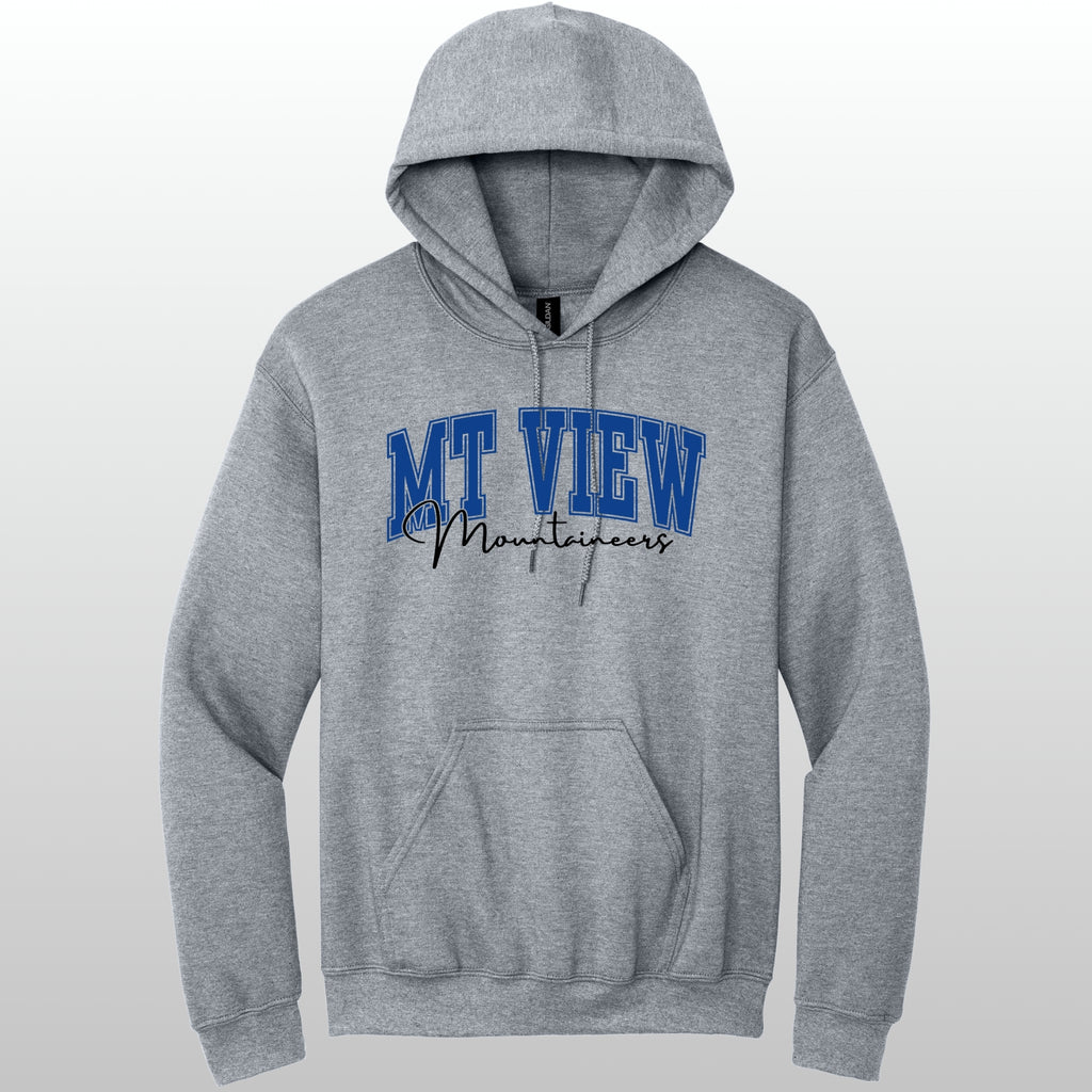 Mountain View Hoodie Cursive