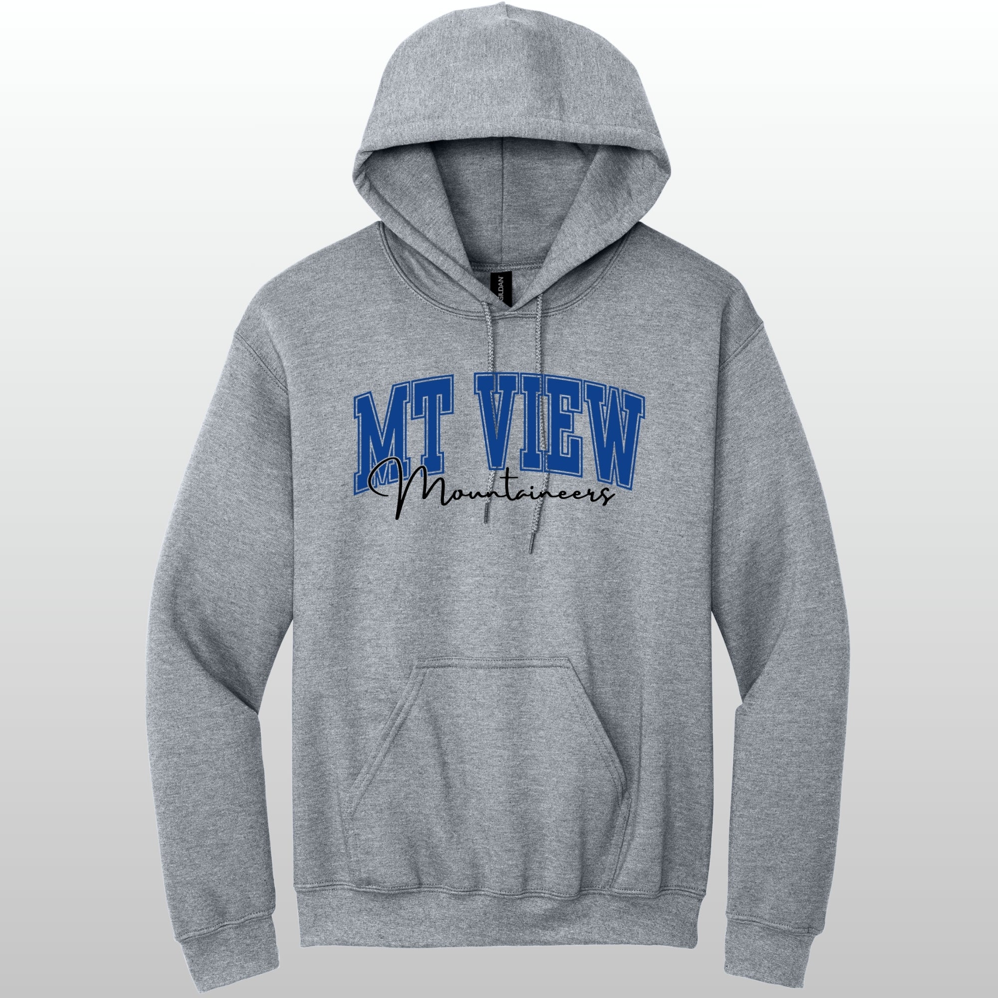 Mountain View Hoodie Cursive