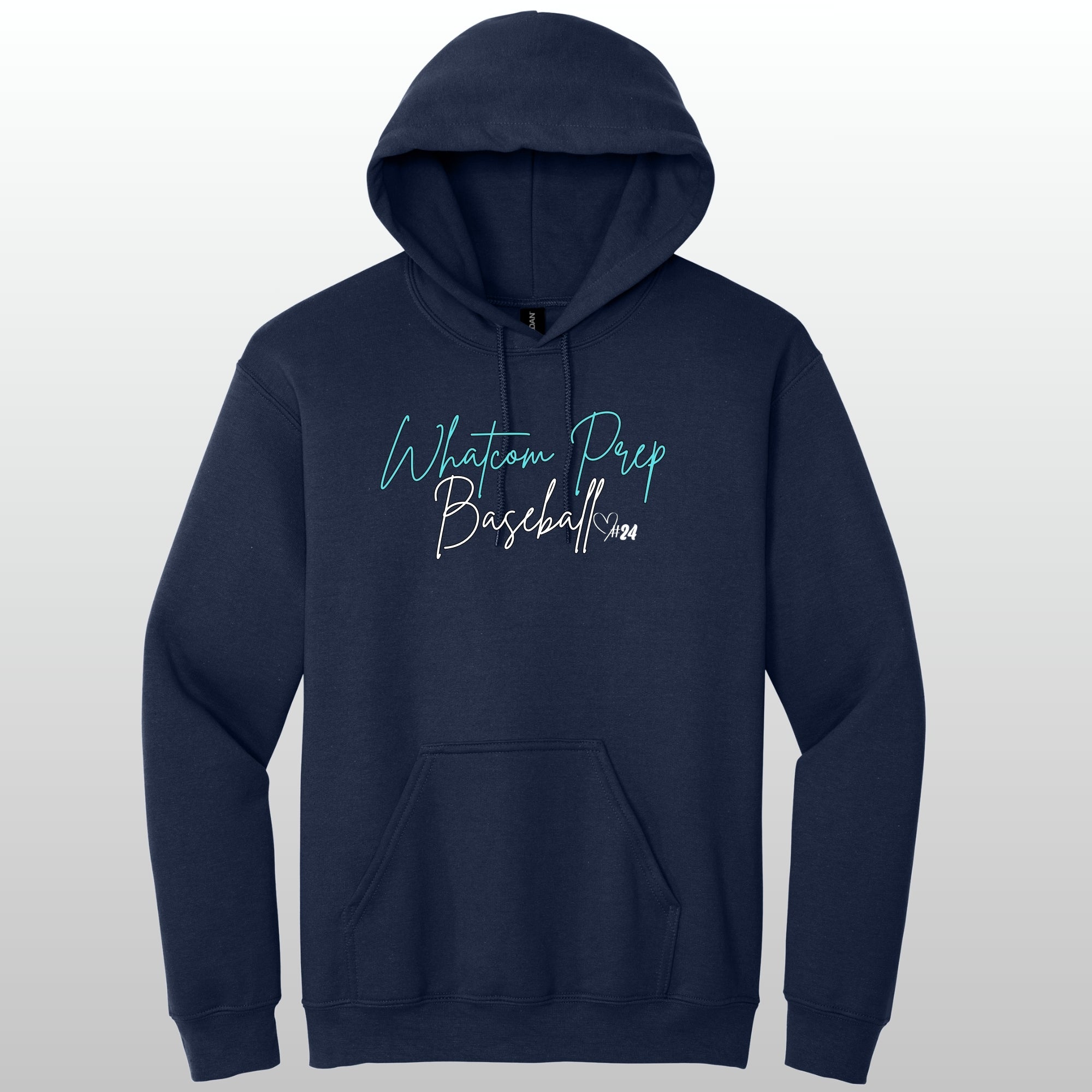 Whatcom Prep Glitter Baseball Hoodie
