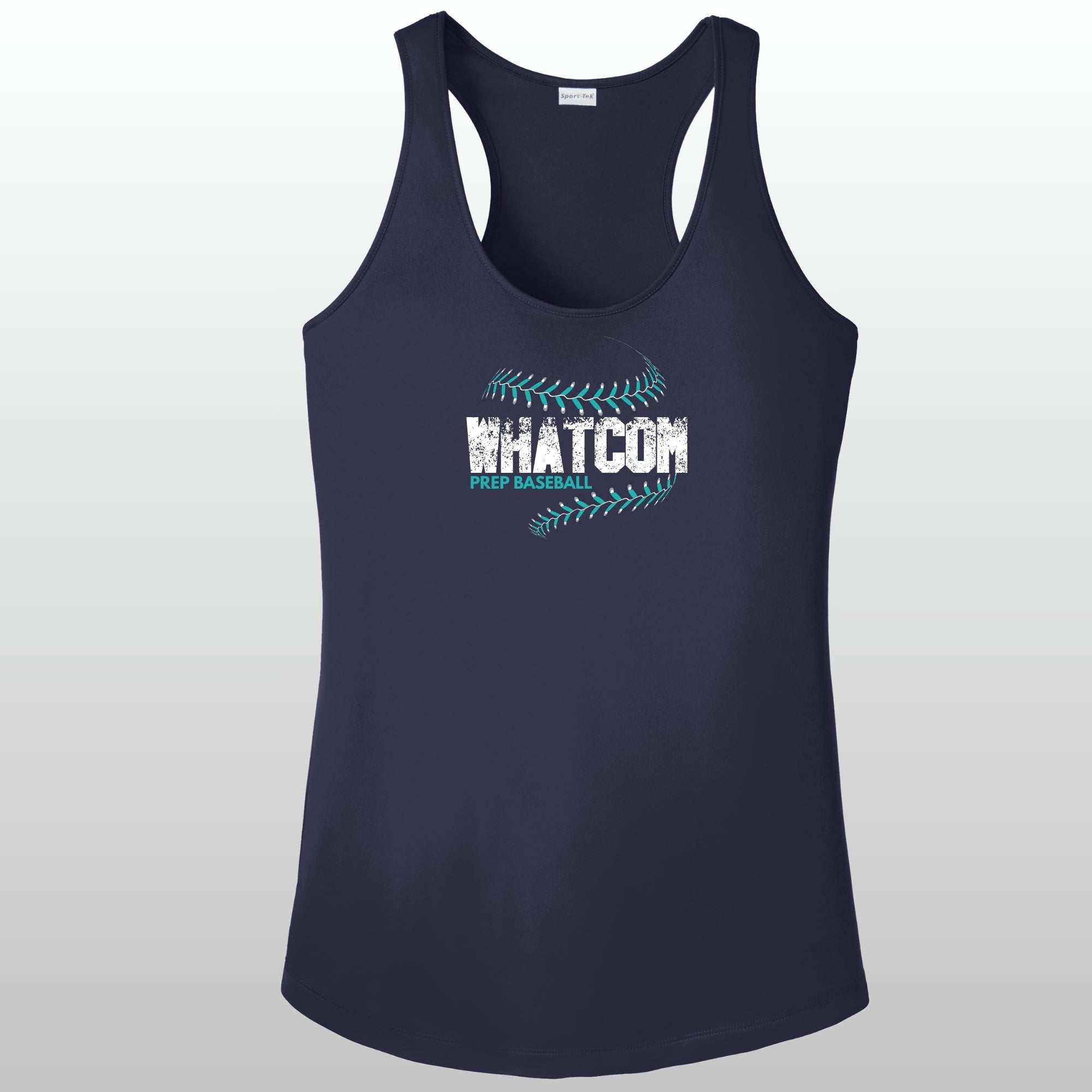 Whatcom Prep Women's Baseball Seams Racerback Tank