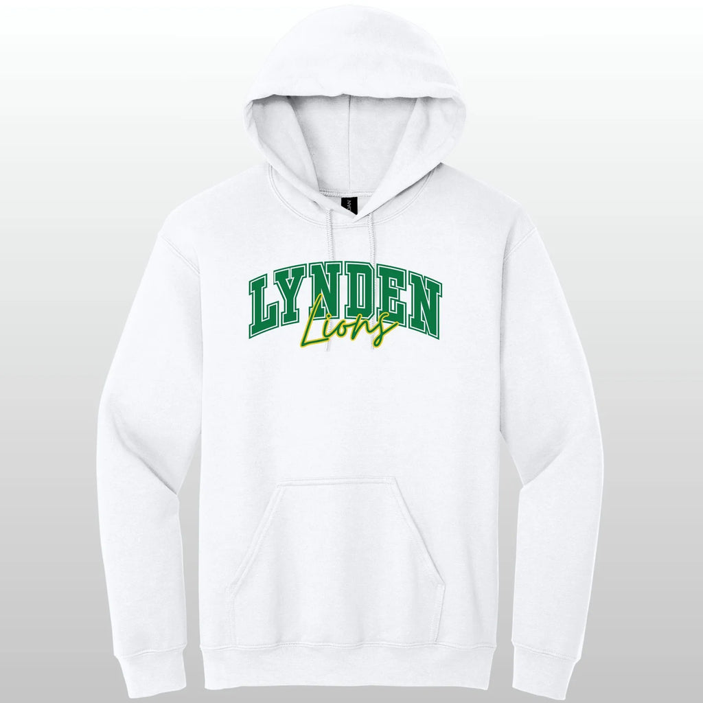 Lynden Lions Cursive Hooded Sweatshirt