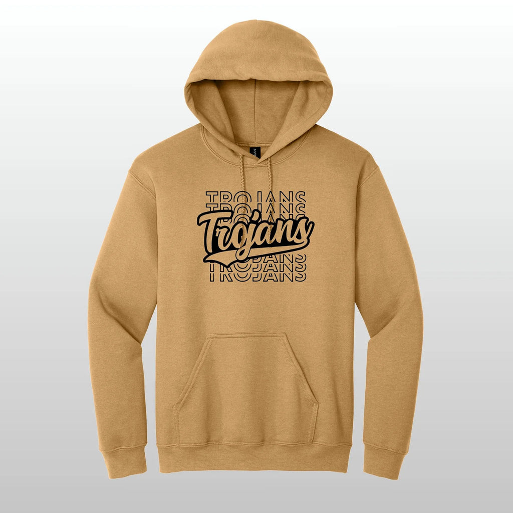 Trojans Stacked Hooded Sweatshirt