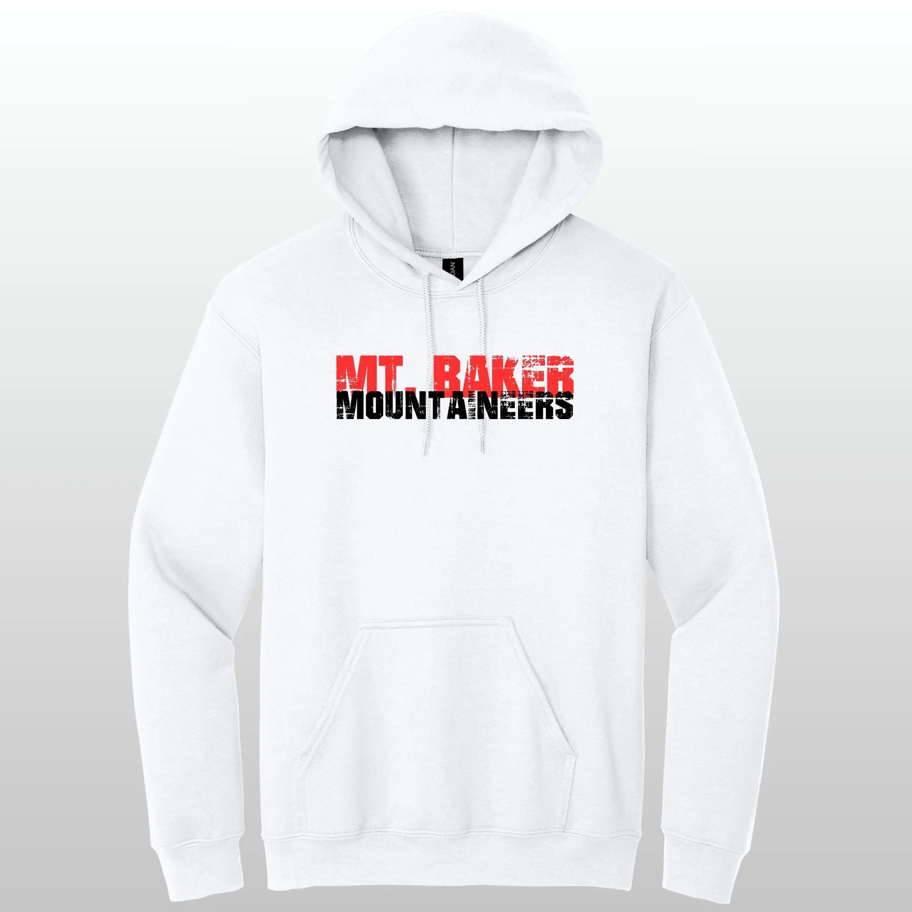 Mt. Baker Mountaineers Grunge Hooded Sweatshirt