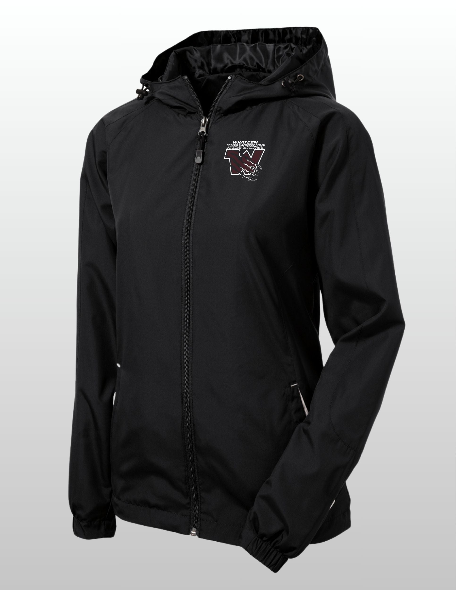 Wolverines Sport-Tek® Women's Color Block Hooded Raglan Jacket