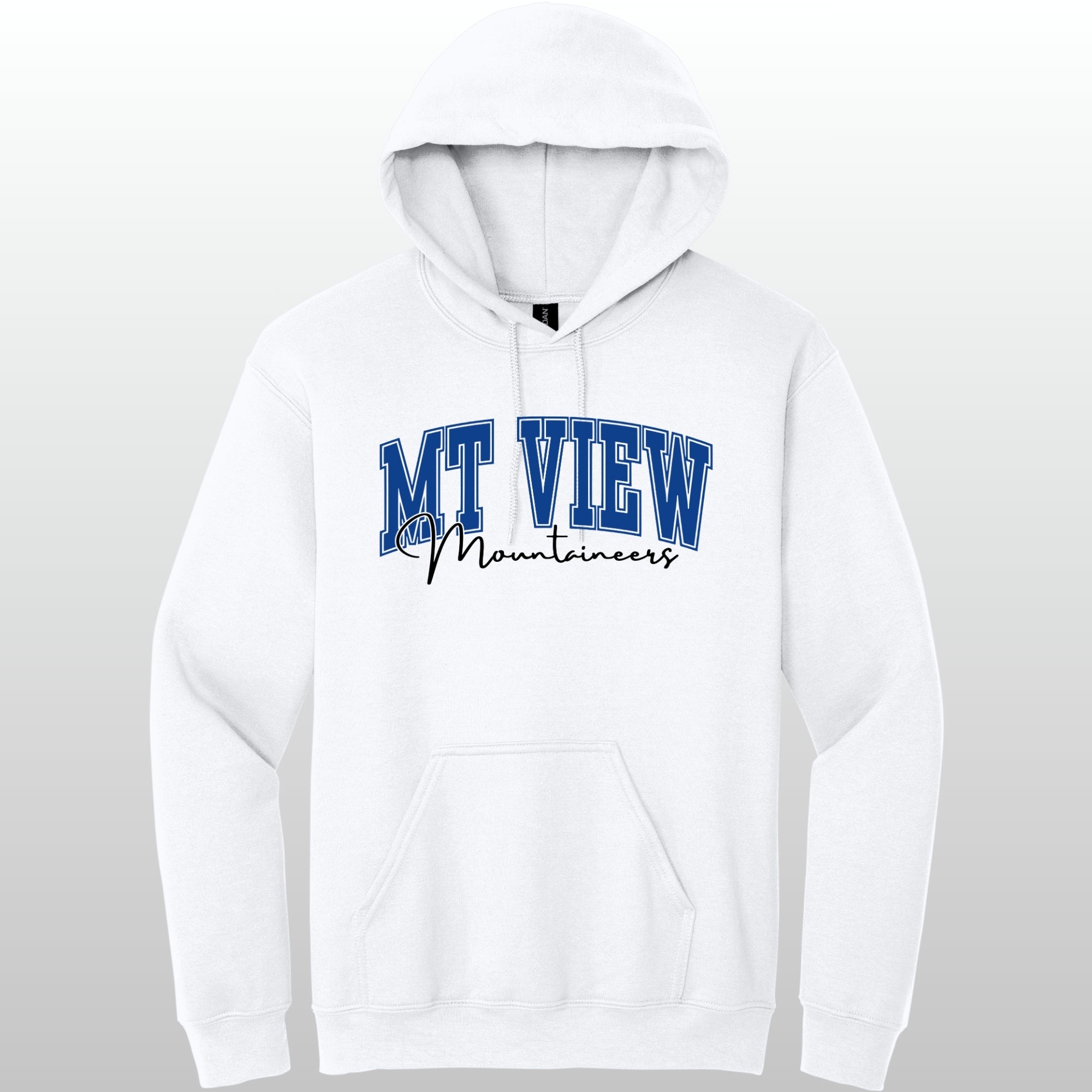 Mountain View Hoodie Cursive