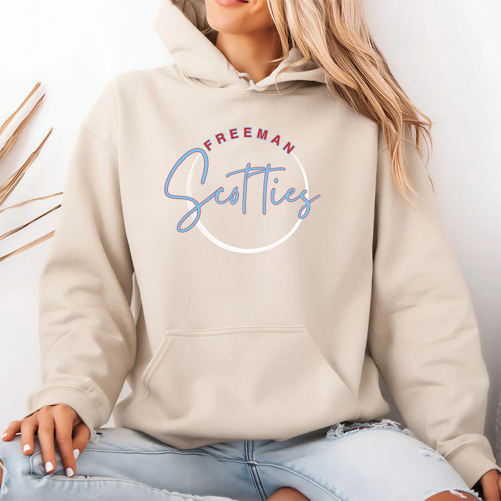 Freeman Scotties Hoodie Cursive