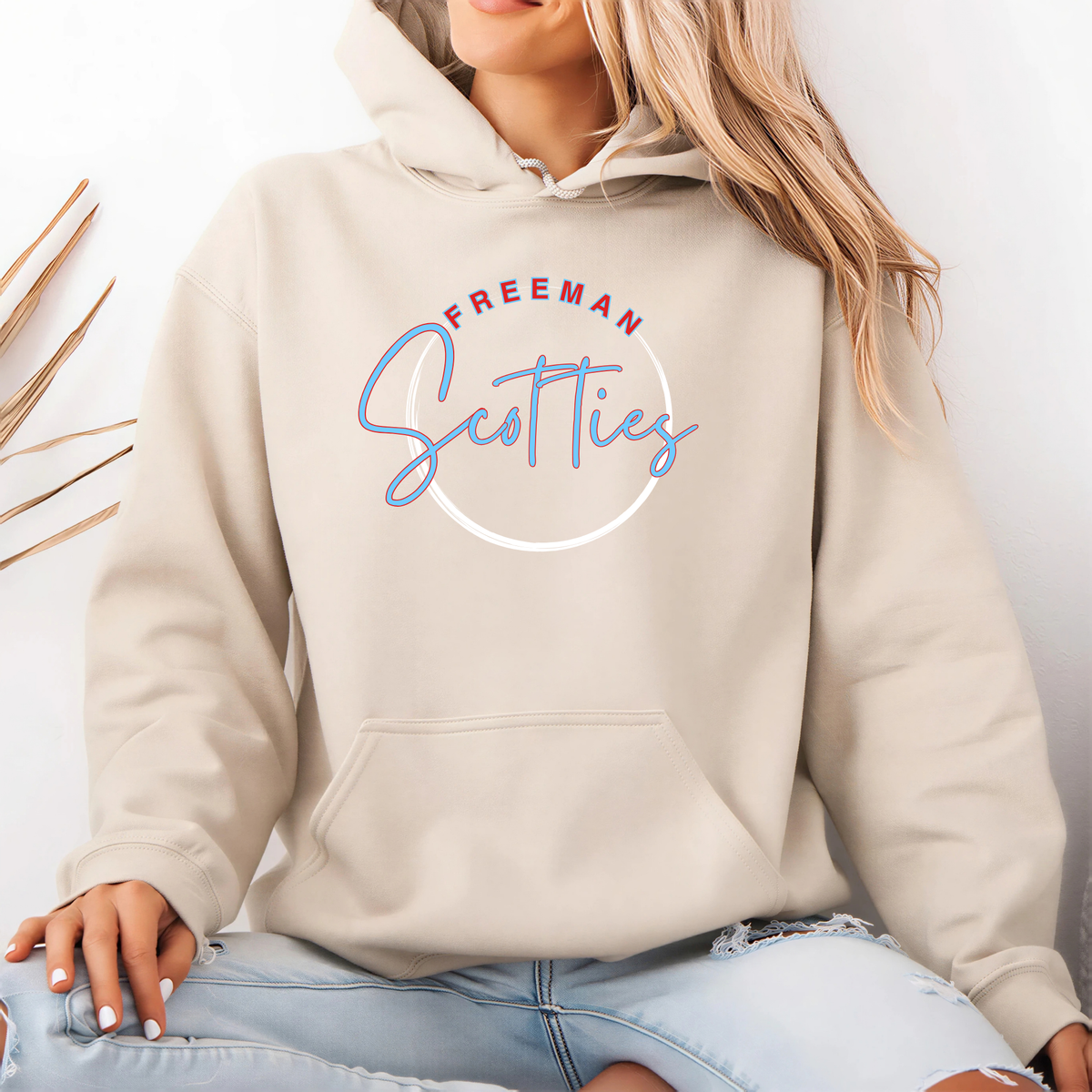 Freeman Scotties Hoodie Cursive