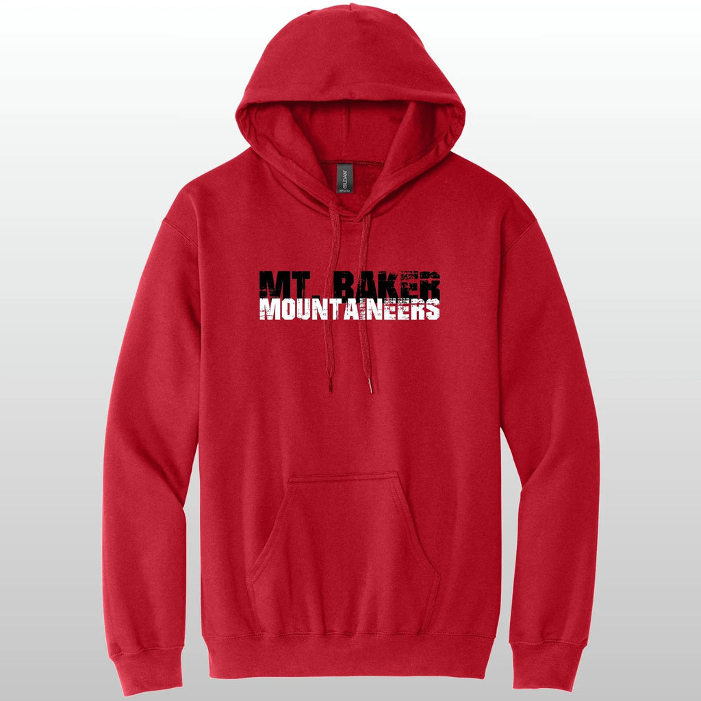 Mt. Baker Mountaineers Grunge Hooded Sweatshirt