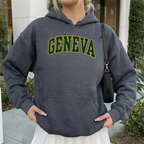 Geneva Glitter Embroidered Hoodie