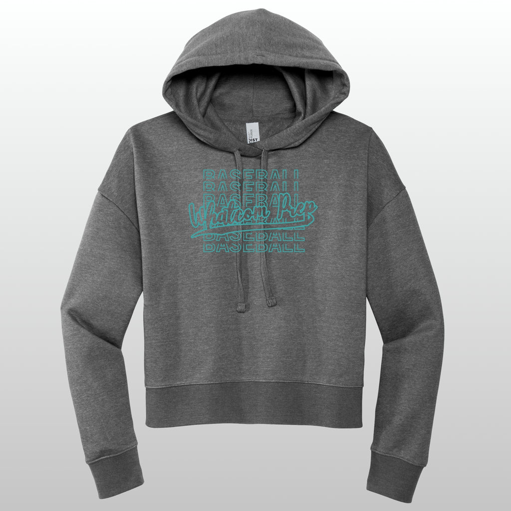 Whatcom Women's Glitter Baseball Hoodie