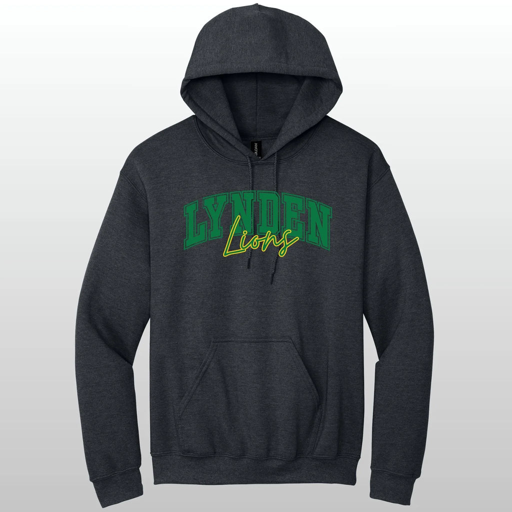 Lynden Lions Cursive Hooded Sweatshirt