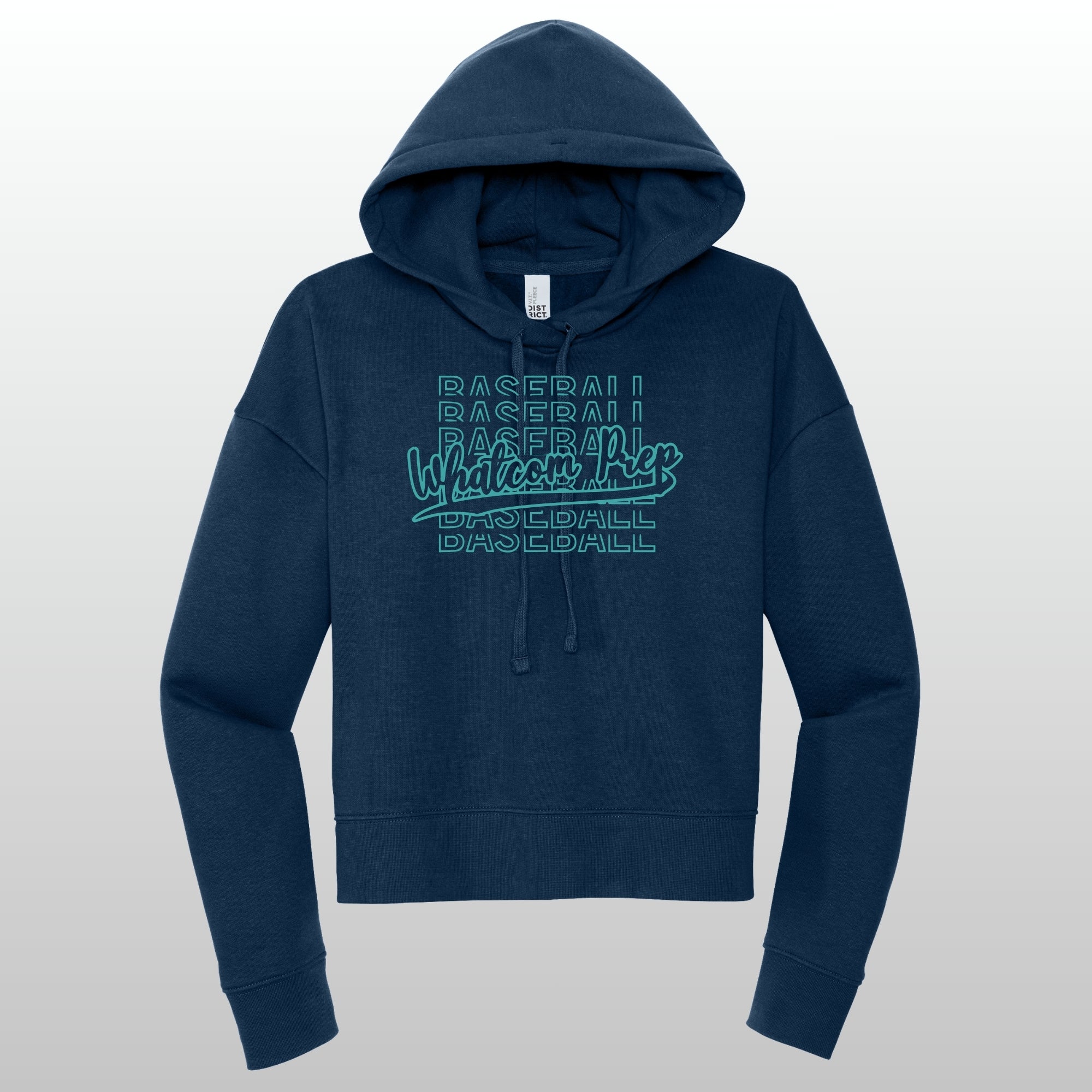 Whatcom Women's Glitter Baseball Hoodie