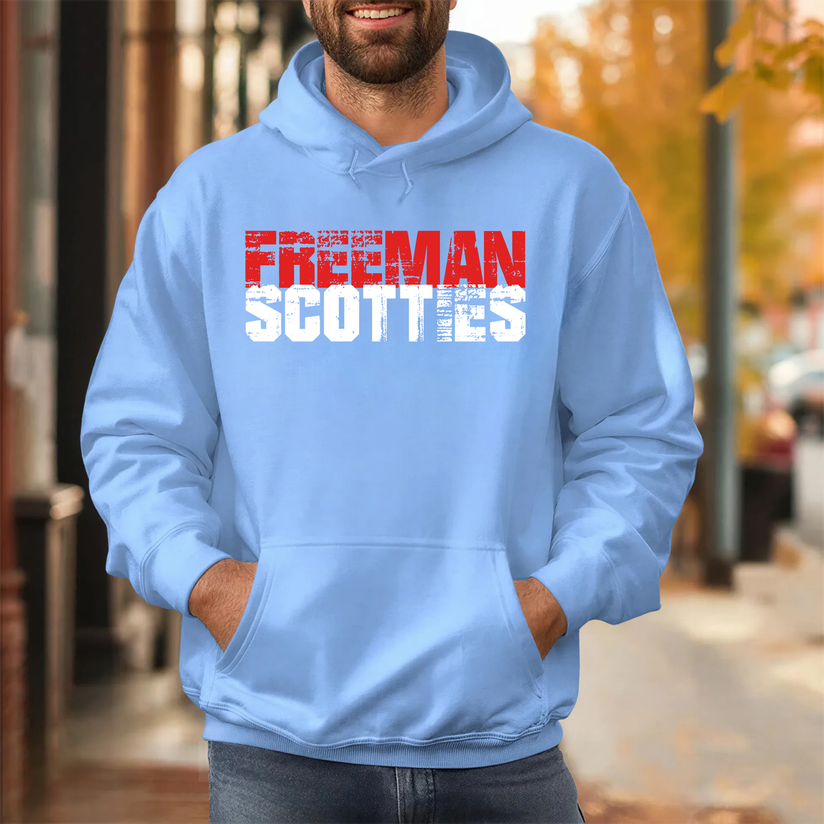 Freeman Scotties Hoodie Grunge