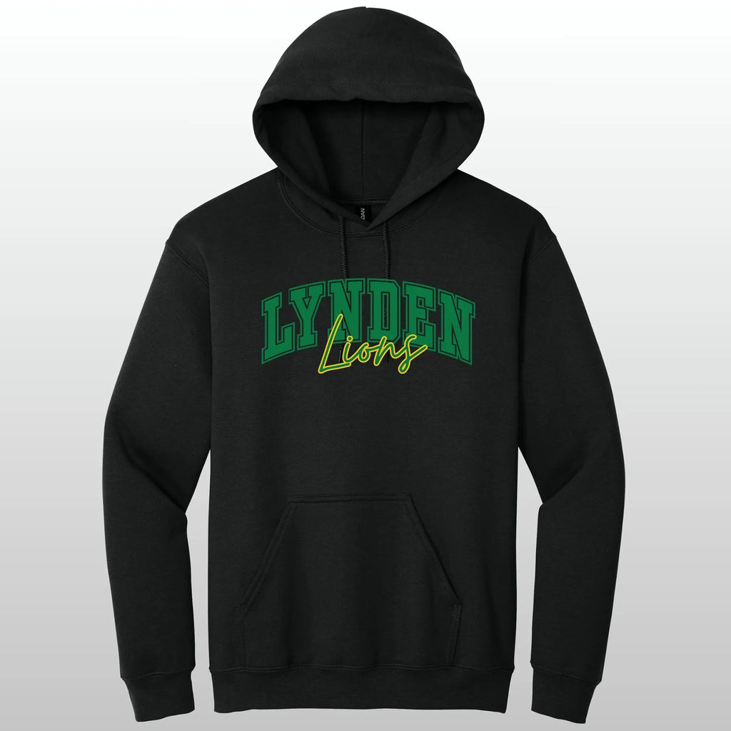 Lynden Lions Cursive Hooded Sweatshirt