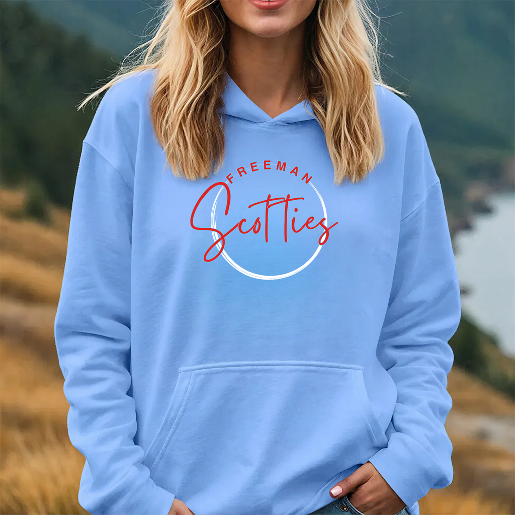 Freeman Scotties Hoodie Cursive